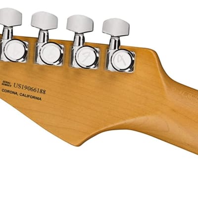 Fender American Ultra Stratocaster®, Maple Fingerboard, Texas Tea W Elite Molded Case image 6