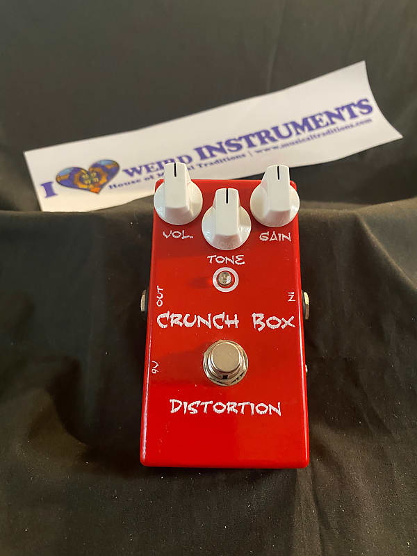 MI Effects Crunch Box Distortion Pedal Reverb