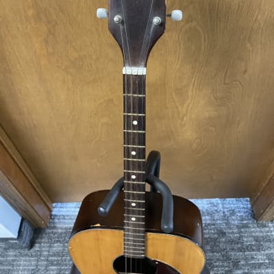 Silvertone Tenor Acoustic Guitar 1960’s - Natural image 2