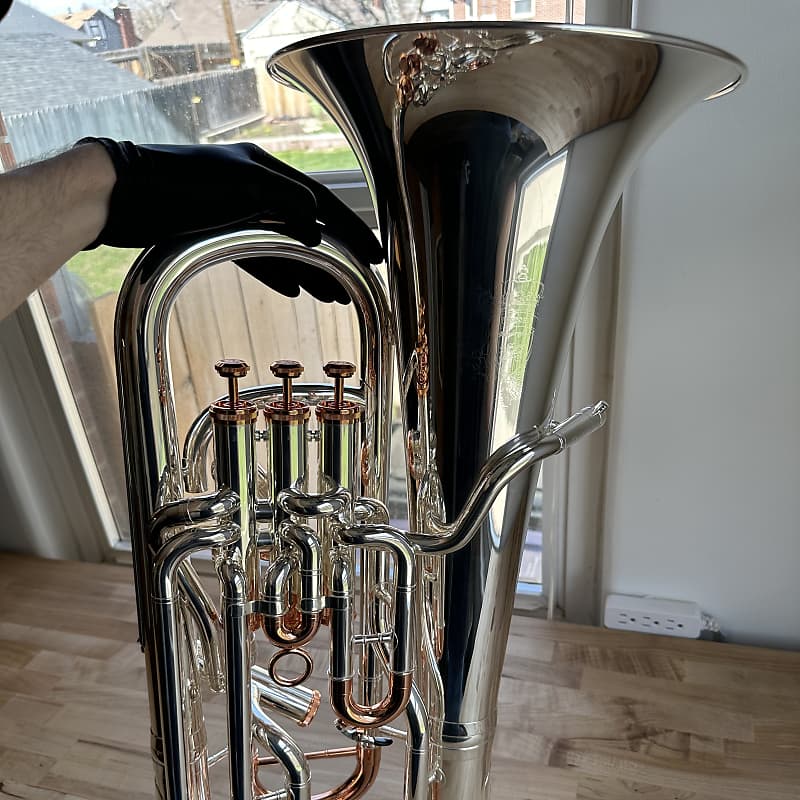 Wessex Handcrafted Compensating Bb Euphonium Sinfonico EP600 HP 2022 Silver Copper
