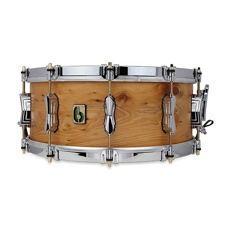 British Drum Company Archer 14x6" 10-Lug English Yew Snare Drum image 1