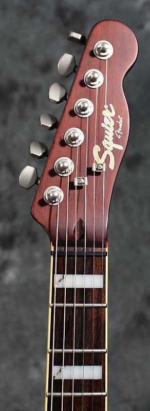 Squier Master Series Chambered Telecaster Wine Satin w Squier Master Series Chambered Telecaster Wine Satin w