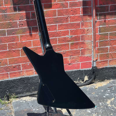 Gibson Explorer '58 Reissue  1981 - the very 1st Korina Reissue series in factory Black simply as ra image 3