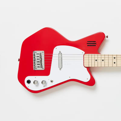 Loog Pro Electric VI, 6-String Guitar, Travel Guitar, Built-in Amp, App & Lessons Included, Ages 12+ (Red) image 2