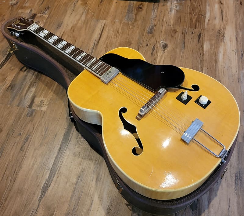 1951 National Aristocrat 1111 2 Pickup Electric Archtop Guitar Hard To Find EXC Cond W/Original Case image 1