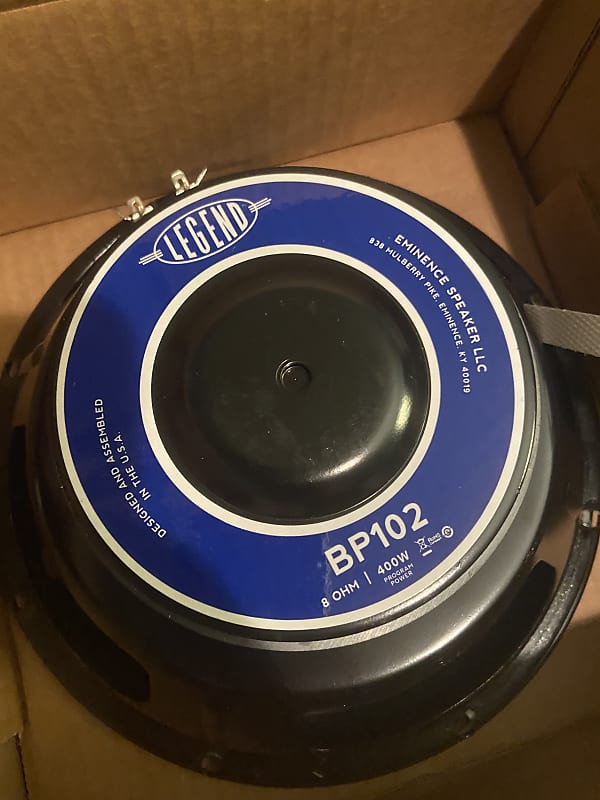 Eminence Legend BP102 10" 400w 8 Ohm Replacement Speaker | Reverb