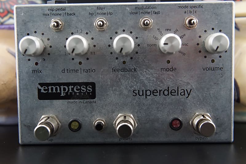 Empress Effects Superdelay 初期ロット Empress Vintage Super Delay - ビンテージ・テープエコーを再現