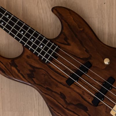 Moon JJ-4 Jazz Bass Guitar Walnut Ash Body Japan w/ Kent Armstrong