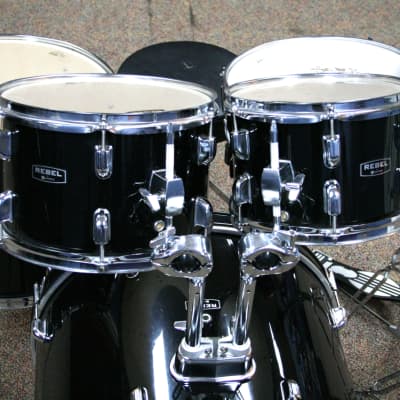 Mapex Rebel Drum Set with Cymbals & Hardware, Black image 2