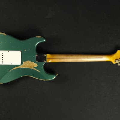 Fender Custom Shop 60th Anniversary 1954 Heavy Relic Stratocaster - Maple Fingerboard - Sherwood Green image 5
