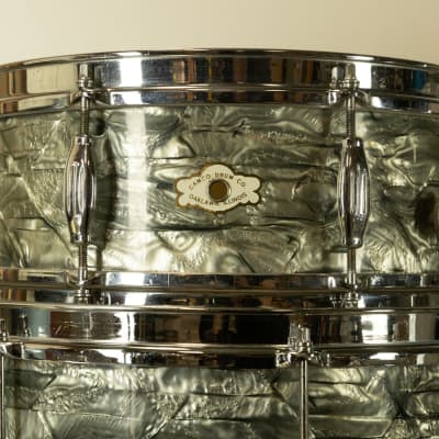 1960s Camco "Tuxedo" Sky Blue Pearl Drum Set image 2