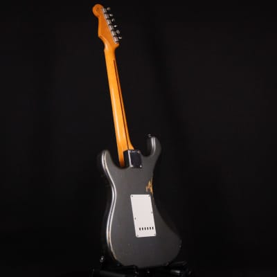 Fender Custom Shop Masterbuilt Todd Krause 1957 / 57 Stratocaster Relic Charcoal Frost Metallic 2023 (R130367) image 12