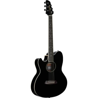 Ibanez TCY10LE Talman Acoustic-Electric Guitar, Black image 2