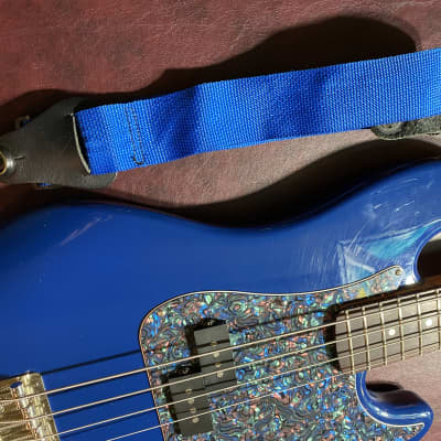 Partscaster Precision Bass - Gloss Blue w/Fender Gig Bag image 15