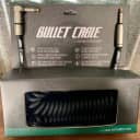 Bullet Cable 15' Coil Angle & Straight Connectors Guitar Bass Keyboard Cable Black BC-15CCB