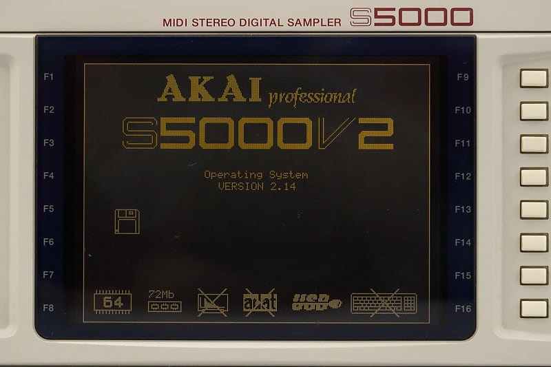 Akai S5000 V2 64-Voice Stereo Digital Sampler Unit w/ Loads
