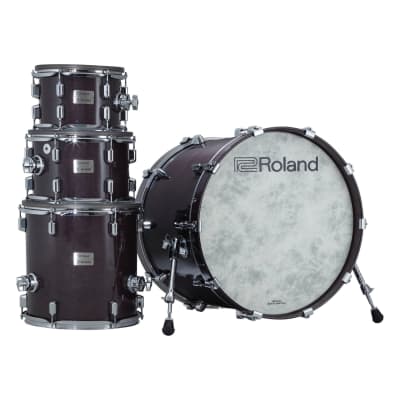Roland V-Drums Acoustic Design 706 Kit - Gloss Ebony Finish image 2
