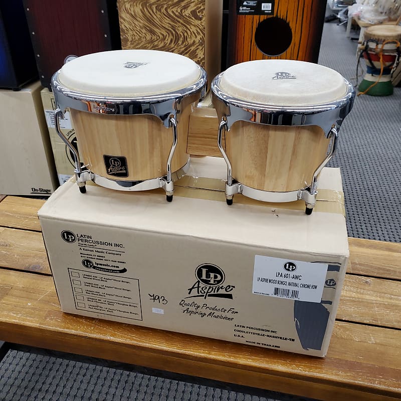 LP LPA601aw Natural bongo set new old stock might be discontinued