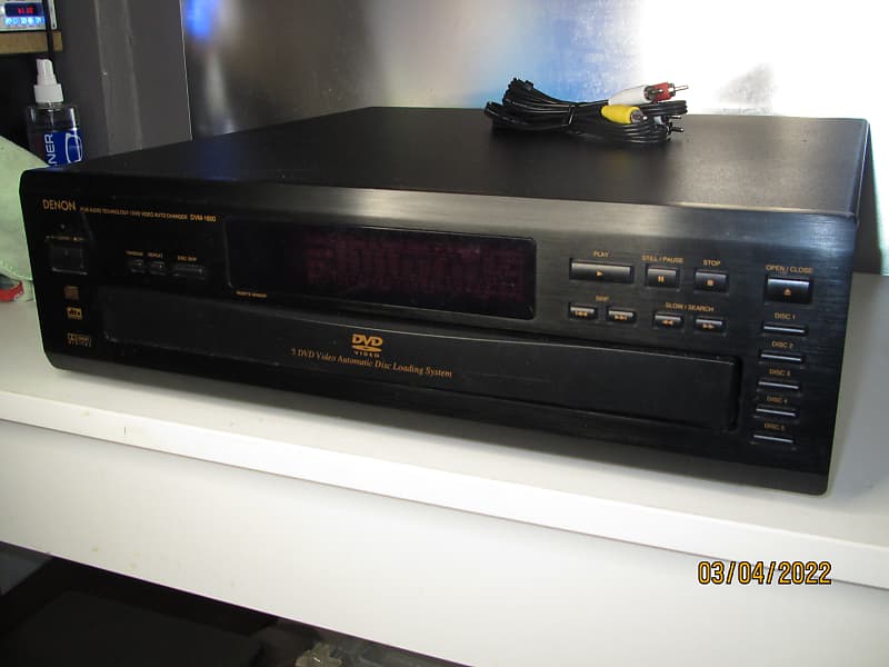 Denon Model DVM-1800 5 Disc Changer - Audio CD's and DVD's  -  w 24-bit, 96-kHz D/A Audio Converter image 1