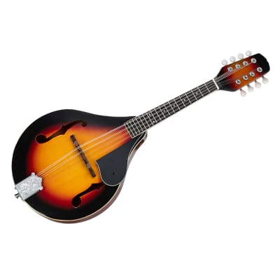 A Style 8-String Acoustic Mandolin with Pick Guard 2020s Sunset image 4