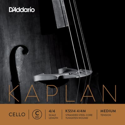 D'Addario Kaplan Cello Single C String, 4/4 Scale, Medium Tension image 1