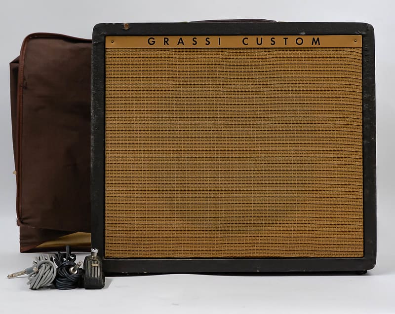 Grassi Custom U72 Vintage 1 x 12 Guitar Combo Amplifier w/ Cover and Footswitch image 1