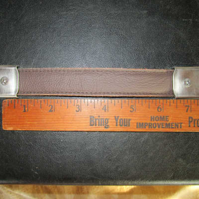Leather Strap Amp Handle Black or Brown  8 " w/ square type end brackets ~ Marshall JTM45 image 2