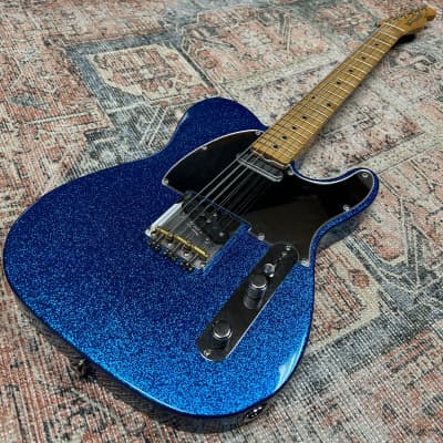 Fender J Mascis Signature Telecaster Bottle Rocket Blue Flake W/ Gigbag image 1