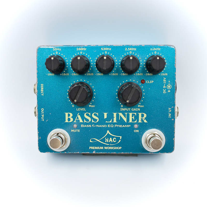 HAO Bass Liner Bass 5-Band EQ Preamp Guitar Effect Pedal 1114BL1658
