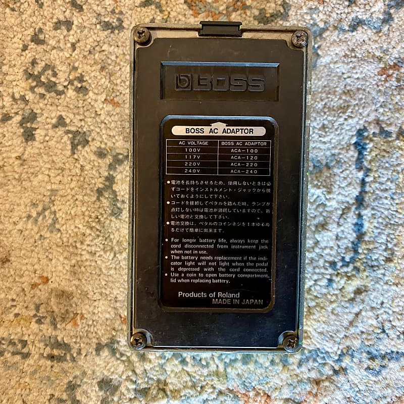 BOSS ビンテージ PH-1r 箱、取説、ステッカー等完備 Boss PH-1r Phaser SILVER SCREW Black Label MADE IN JAPAN