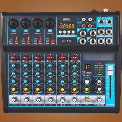 Phonic AM442D-USB Mic/Line Stereo 2 Group Mixer + DFX | Reverb