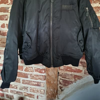 RARE: Yamaha Bomber Jacket 1980s - Black / Orange, used RARE: Yamaha Bomber Jacket 1980s - Black / Orange, used