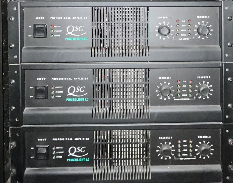 QSC Powerlight 4.0 Power Amp, 4,000 watt Reverb