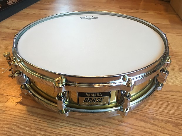 Yamaha SD-4103 14x3.5" Brass Piccolo Snare Drum with Die Cast Hoops image 1