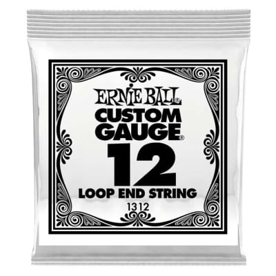 .012 Loop End Tin Plated Steel Custom Gauge for Banjo Mandolin Auto Harp Dulcimer Guitar Type String Works Great for Chinese 二胡 Spike Fiddle!