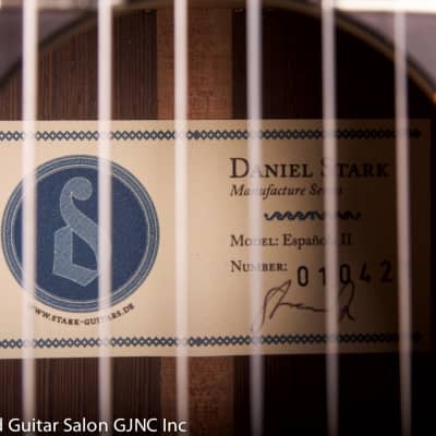Daniel Stark "Espagnola II" classical guitar  Cedar/Wenge B & Sides image 22
