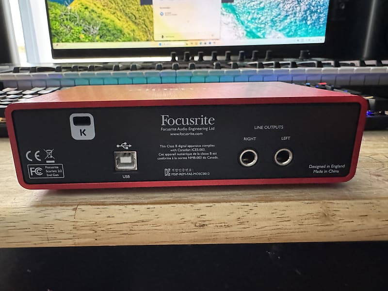 Focusrite Scarlett 2i2 2nd Gen USB Audio Interface | Reverb