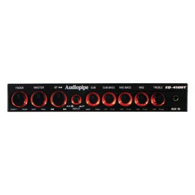 Audiopipe 4 Band Wireless Streaming Graphic Band Equalizer w/Bluetooth EQ-450BT image 2
