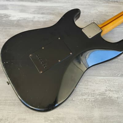 1980's Bill Lawrence (by Morris Japan) Challenger '57 Style Stratocaster (Black) image 7