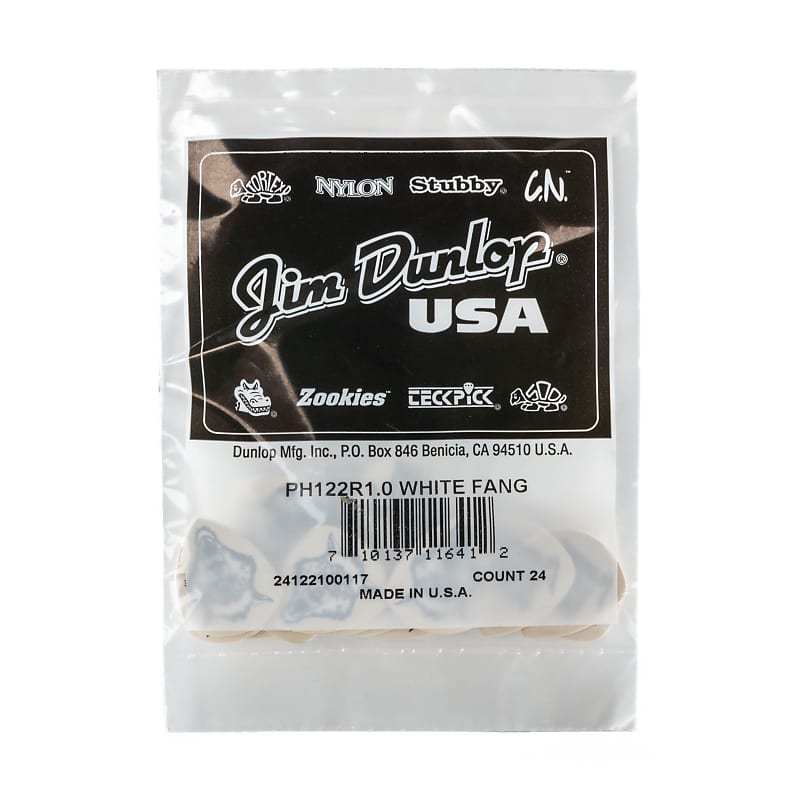 Dunlop PH122R1.0 Hetfield's White Fang™ Custom Flow® Pick 24 Picks image 1