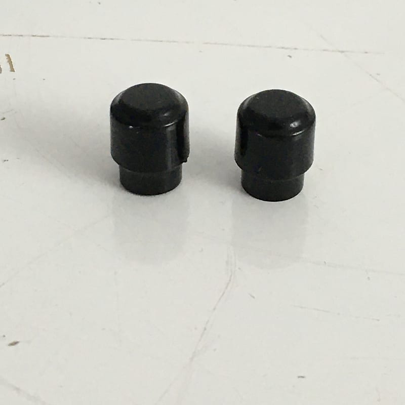 Lot of 2 Vintage MIM Fender Tele Switch Tips Black Lightly Aged Relic USA Tips image 1