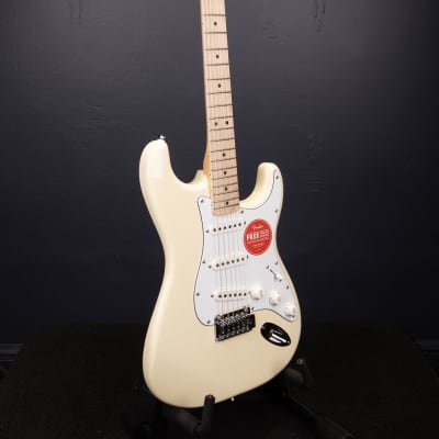 Squier Affinity Series Stratocaster Electric Guitar - Olympic White image 3