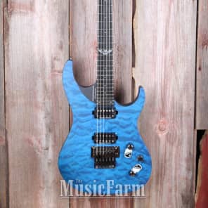 Washburn PXM10FRQTBLM Parallaxe with Quilted Maple Top Trans Blue