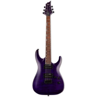 ESP LTD H-200FM See Thru Purple Electric Guitar B-Stock for sale