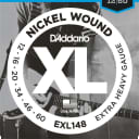 D'Addario Extra Heavy, 12-60, Guitar Strings Single Set EXL148^