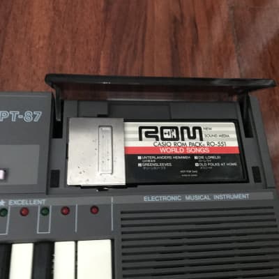 Casio PT-87 Grey Mini Synthesizer | 1980's | Carton Box + Manuals image 9