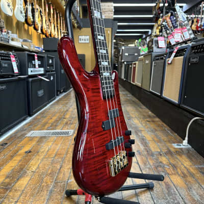 Spector Euro 4 LT Bass Guitar Red Fade Gloss w/Padded Gig Bag image 2