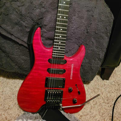 Steinberger GM4T 1990s - Red flame image 5