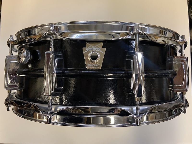 Ludwig 5 x 14” Custom Black Powder Coated/Black Beauty Style | Reverb