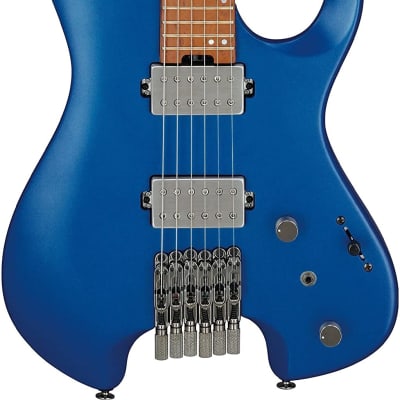 Ibanez Q52 Q Standard Headless Electric Guitar, Laser Blue Matte w/Gig Bag image 2